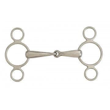 Stainless Steel 2-Ring Elevator Gag 3 Stainless Steel 2-Ring Elevator Gag