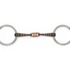 Shires Copper Lozenge Sweet Iron Snaffle With Raised Rib Bit -Equestrian Product Store 510r