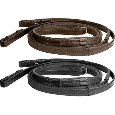 Bobbys English Tack Flat Rubber Reins 3 Bobbys English Tack Flat Rubber Reins