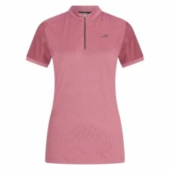 Euro-Star Half Zip Valentina Short Sleeve Shirt -Equestrian Product Store EuroStarESValentinaHawthorneRose