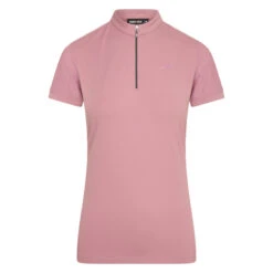 Euro-Star Half Zip Valentina Short Sleeve Shirt -Equestrian Product Store EuroStarESValentinaNostalgicPink