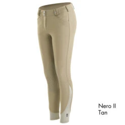 Tredstep Ireland Symphony Nero II Ladies Knee Patch Breech CLEARANCE -Equestrian Product Store Nero II Tan 600x600 1