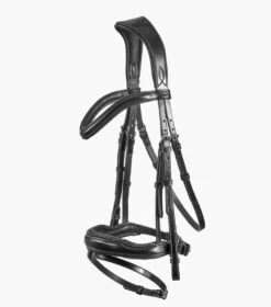 Premier Equine Rizzo Anatomic Snaffle Bridle With Flash -Equestrian Product Store PERizzobridleblack1