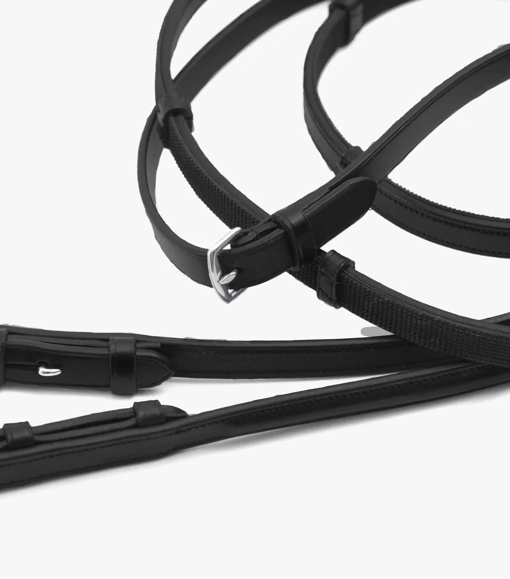 Premier Equine Salvatore Rubber And Leather Reins 4 Premier Equine Salvatore Rubber And Leather Reins - Image 2