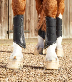 Premier Equine Carbon Air Tech Single Locking Brushing Boots -Equestrian Product Store PEcarbon air tech single locking brushing bootsblk1