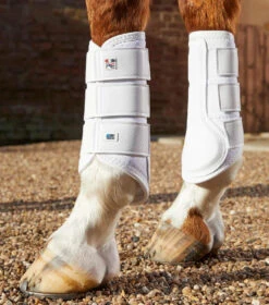Premier Equine Carbon Air Tech Single Locking Brushing Boots -Equestrian Product Store PEcarbon air tech single locking brushing bootswht