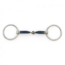 Blue Steel Medium Weight Jointed Mouth Loose Ring