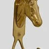 Brass Horsehead Hook With Two Hooks 2 Brass Horsehead Hook With Two Hooks -Equestrian Product Store hfp14