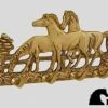 Brass Horse Key Rack -Equestrian Product Store hfp2