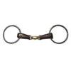 Jump'In Leather Copper Peanut Loose Ring Snaffle