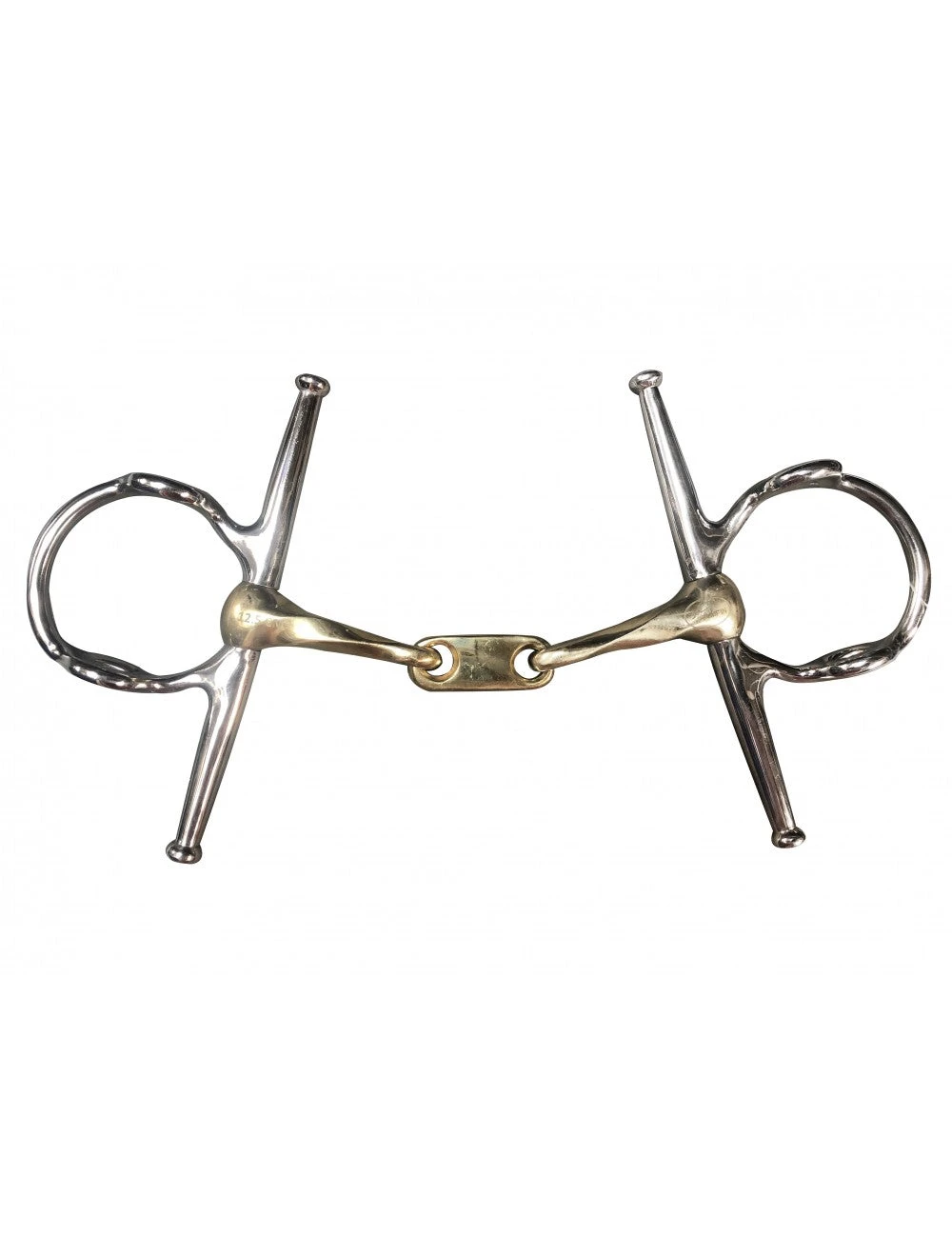 Twisted Copper French Link Full Cheek Gag 3 Twisted Copper French Link Full Cheek Gag
