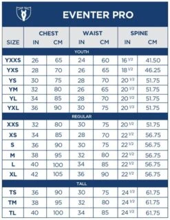 Tipperary Adult Eventer Pro Vest -Equestrian Product Store tippsize