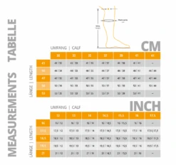 Schockemohle Tonics® Sirius Half Chap -Equestrian Product Store tonicssizechart