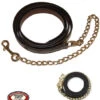 Tory Leather Lead With 24" Chain -Equestrian Product Store torylead